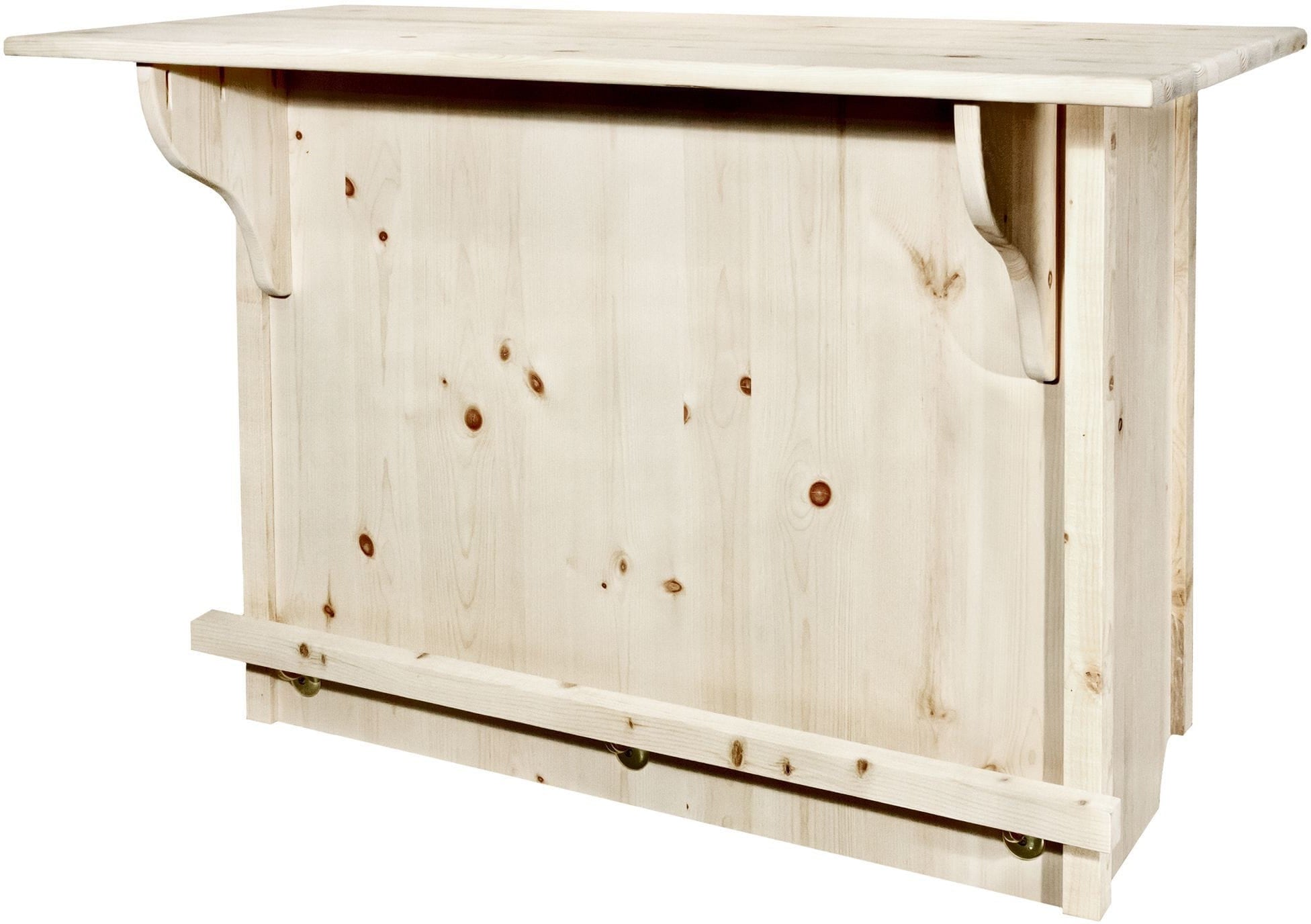 Montana Woodworks Homestead Collection Deluxe Bar with Foot Rail-Rustic Furniture Marketplace