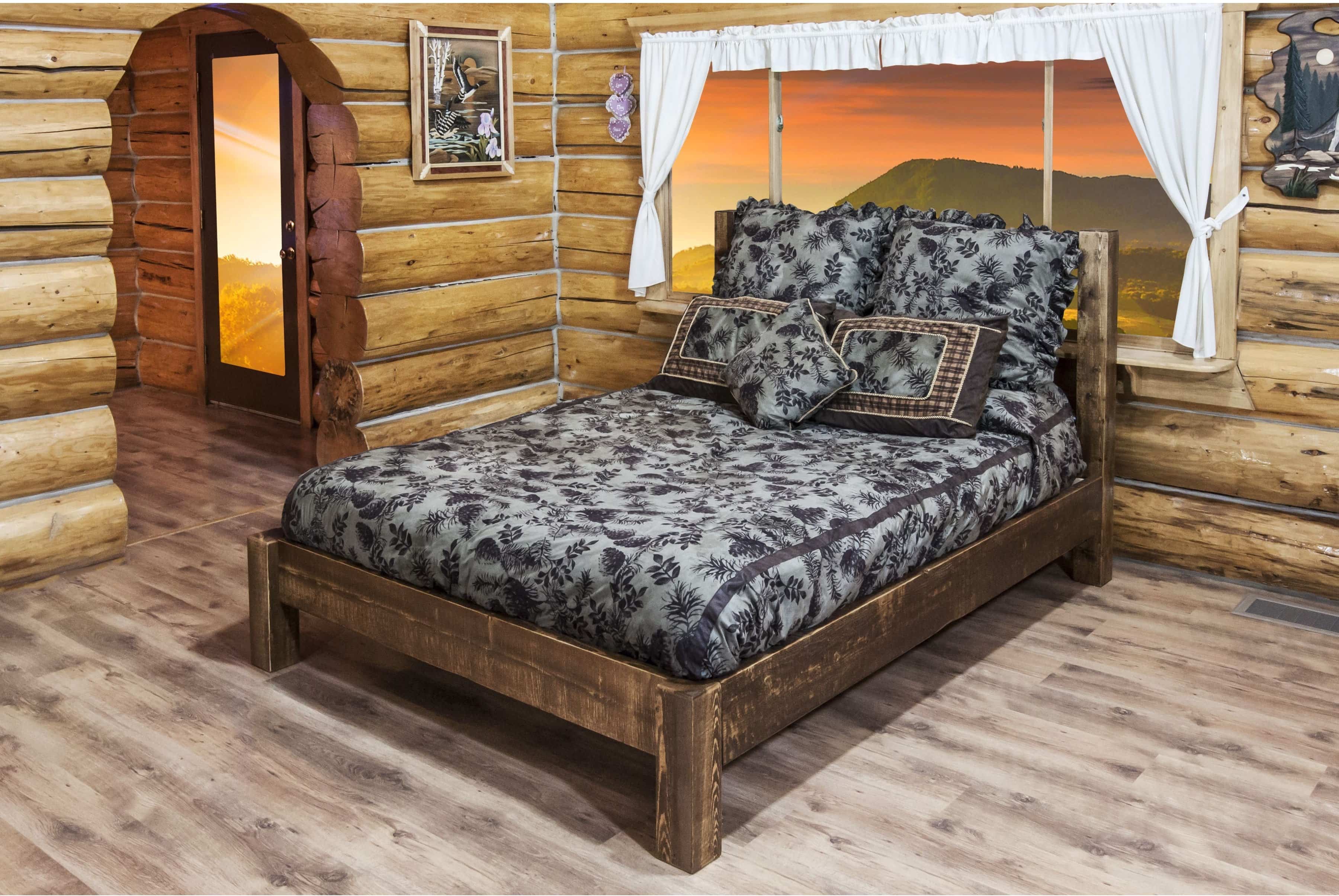 Montana Woodworks Homestead Collection Full Platform Bed-Rustic Furniture Marketplace