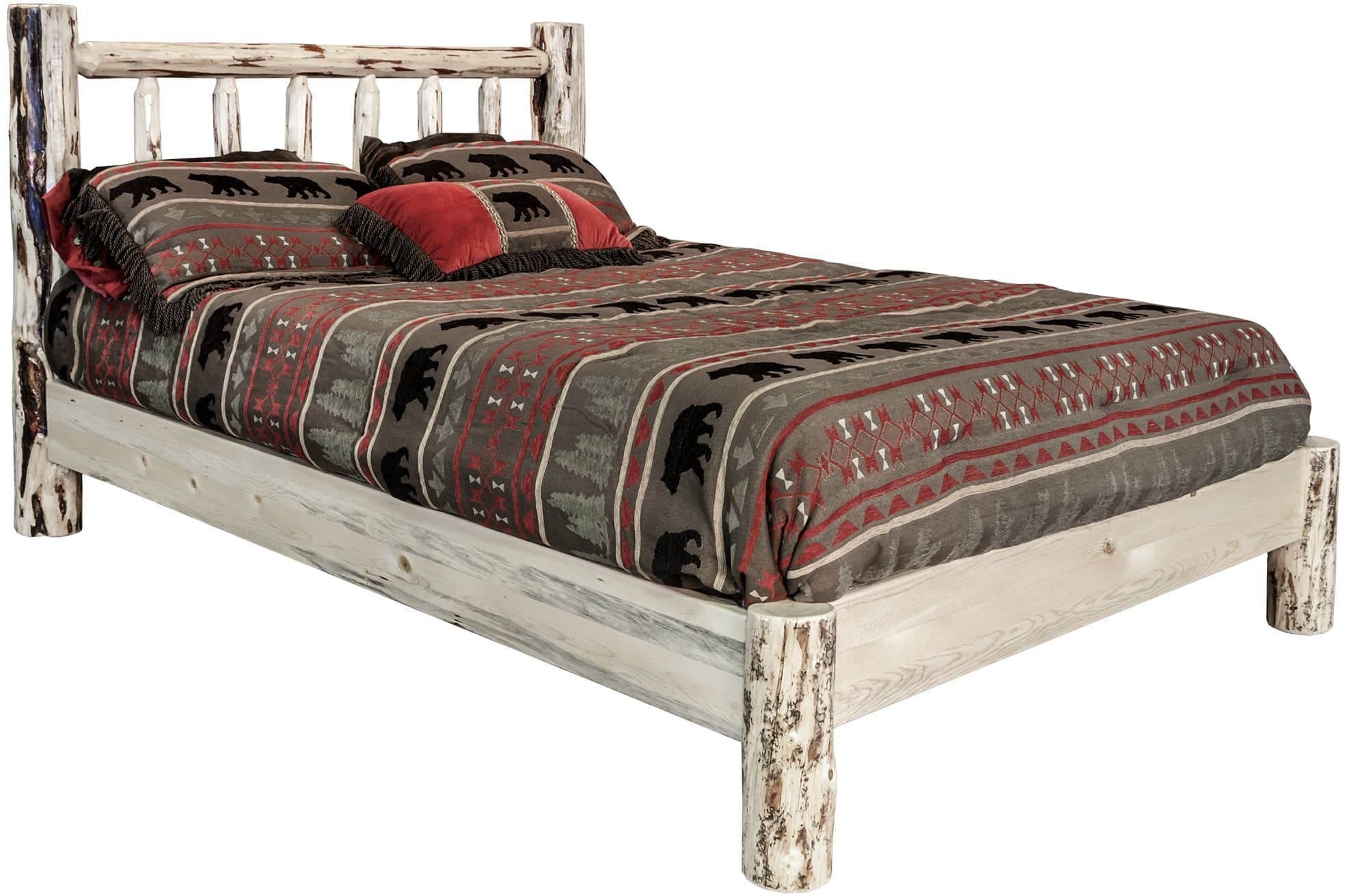 Montana Woodworks Montana Collection Full Platform Bed-Rustic Furniture Marketplace