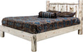 Montana Woodworks Montana Collection Full Platform Bed with Laser Engraved Design - Ready to Finish-Rustic Furniture Marketplace