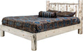 Montana Woodworks Montana Collection Full Platform Bed with Laser Engraved Design - Ready to Finish-Rustic Furniture Marketplace