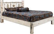 Montana Woodworks Montana Collection Full Platform Bed with Laser Engraved Design - Ready to Finish-Rustic Furniture Marketplace
