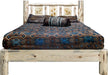 Montana Woodworks Montana Collection California King Platform Bed with Laser Engraved Design - Ready to Finish-Rustic Furniture Marketplace