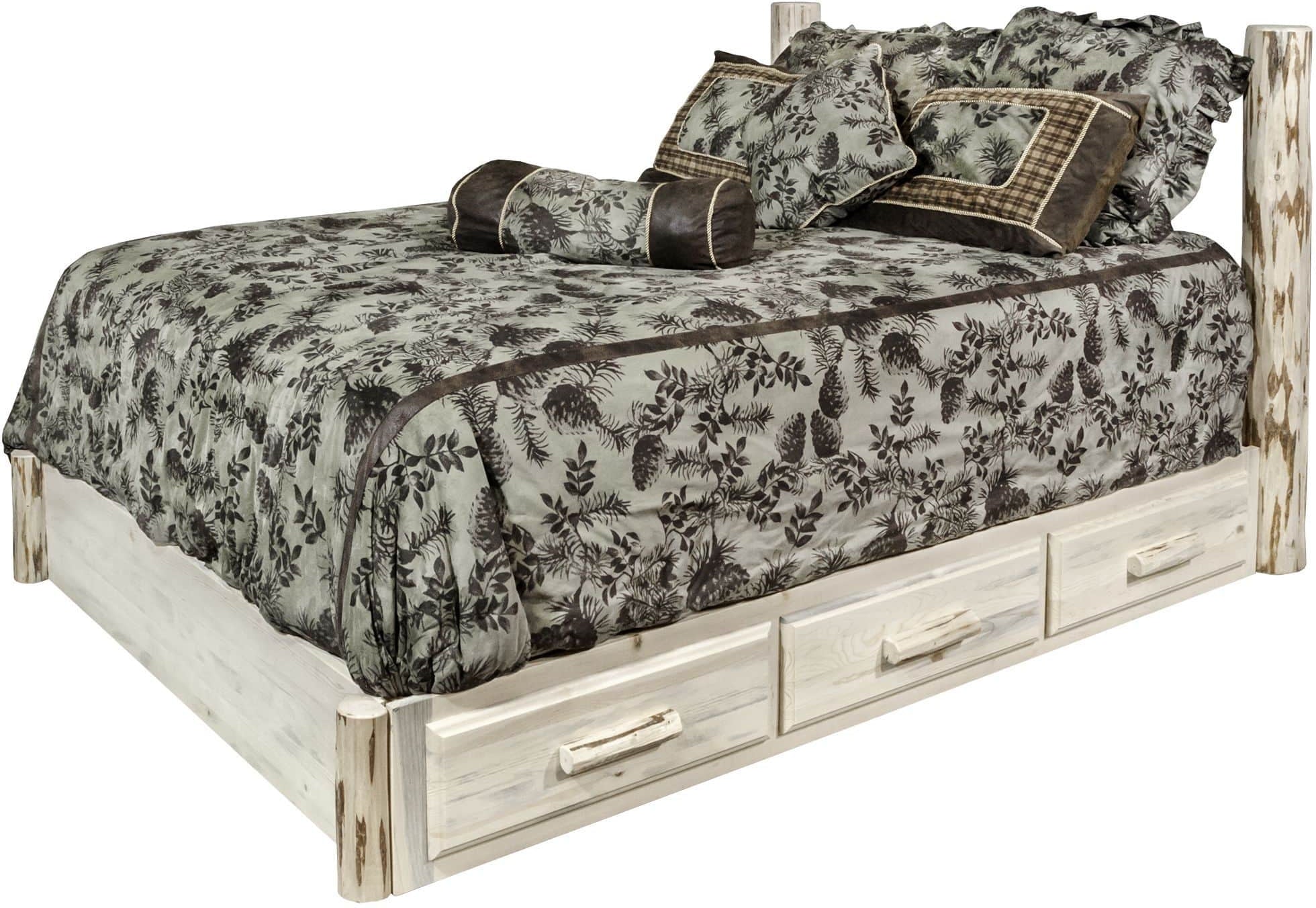 Montana Woodworks Montana Collection California King Storage Platform Bed-Rustic Furniture Marketplace