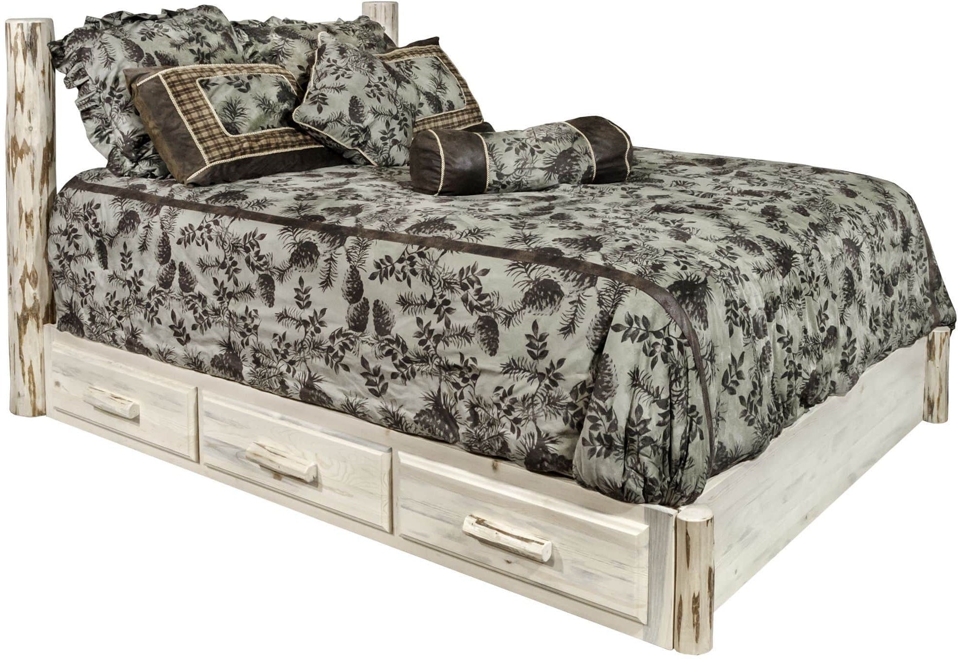 Montana Woodworks Montana Collection King Storage Platform Bed-Rustic Furniture Marketplace