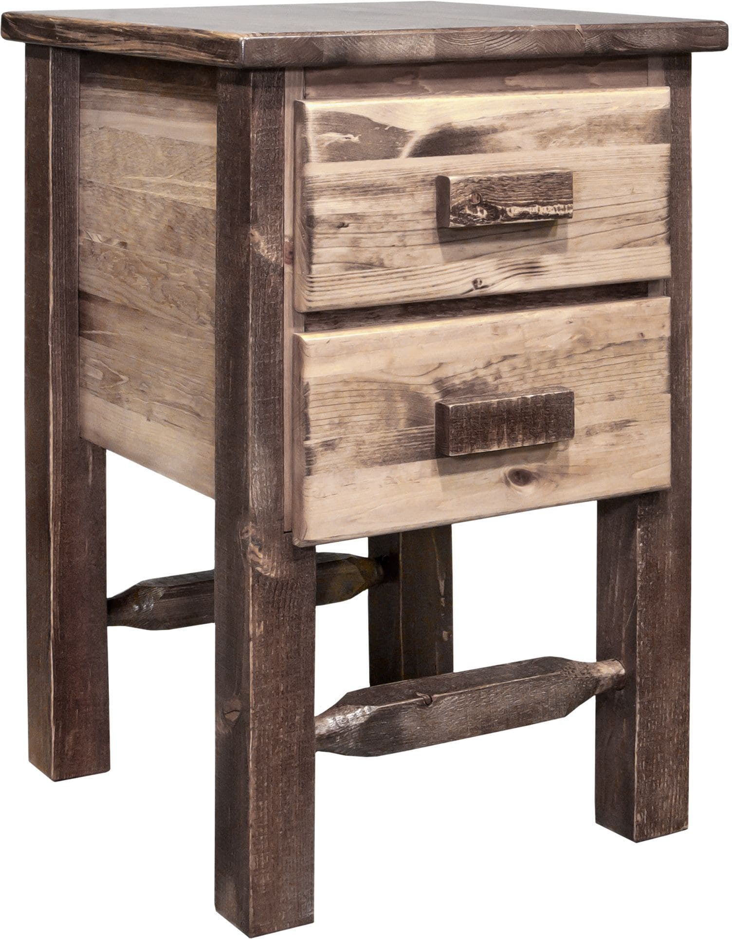 Montana Woodworks Homestead Collection Nightstand with 2 Drawers-Rustic Furniture Marketplace