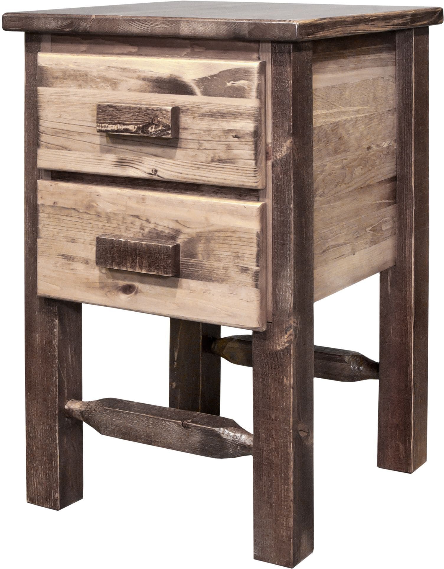 Montana Woodworks Homestead Collection Nightstand with 2 Drawers-Rustic Furniture Marketplace