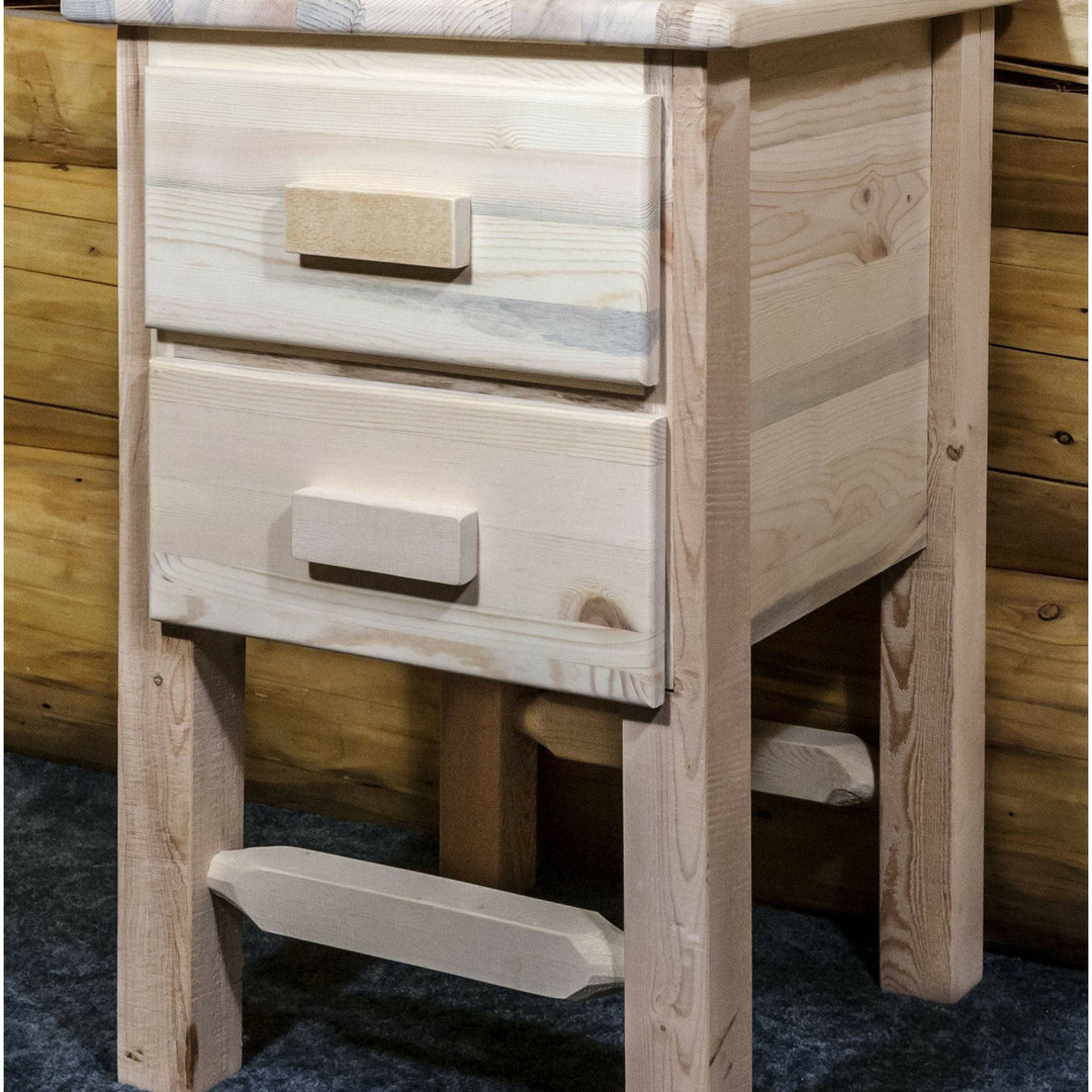 Montana Woodworks Homestead Collection Nightstand with 2 Drawers-Rustic Furniture Marketplace