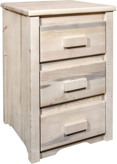 Montana Woodworks Homestead Collection Nightstand with 3 Drawers-Rustic Furniture Marketplace