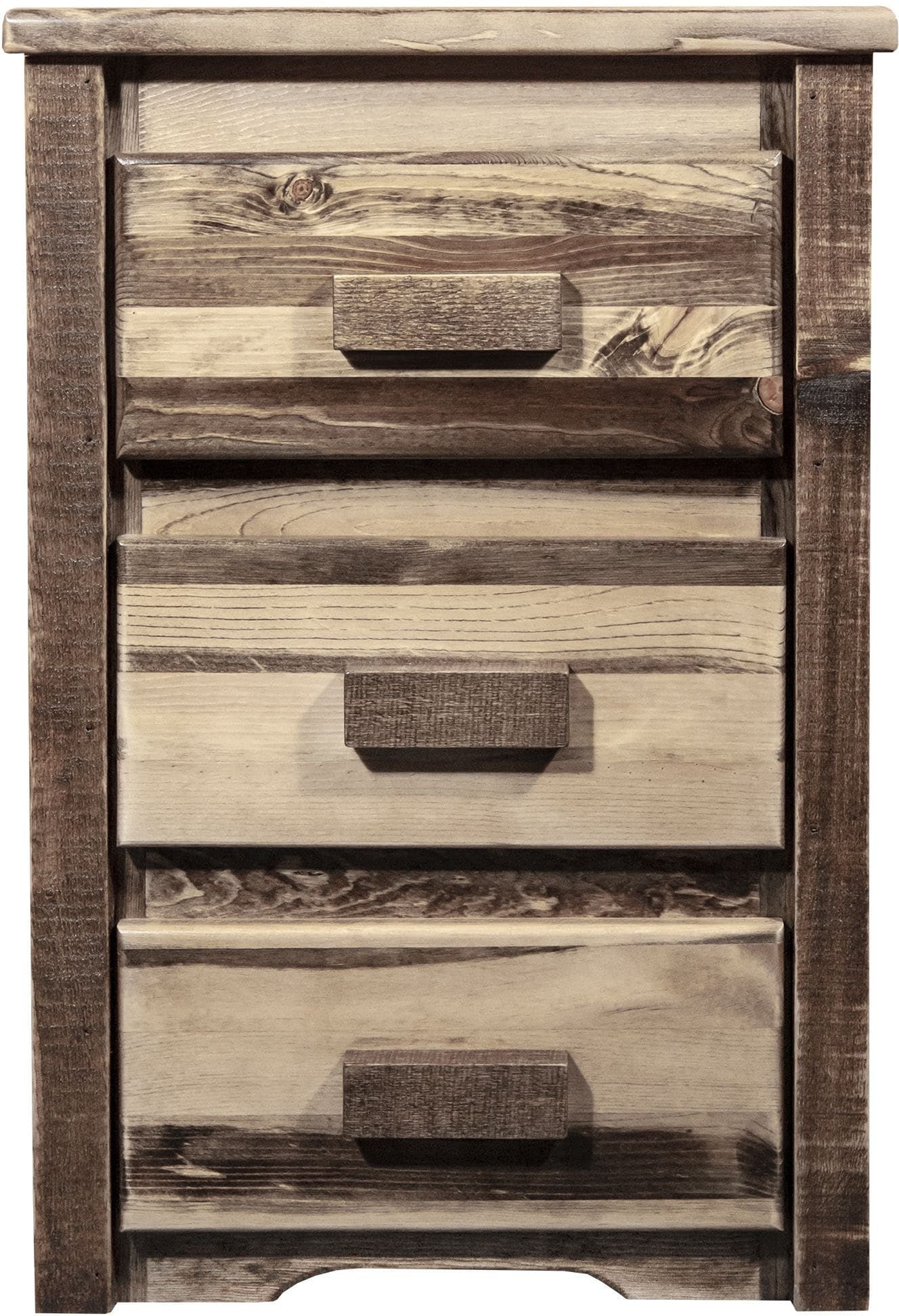 Montana Woodworks Homestead Collection Nightstand with 3 Drawers-Rustic Furniture Marketplace