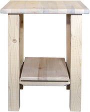 Montana Woodworks Homestead Collection Nightstand with Shelf-Rustic Furniture Marketplace