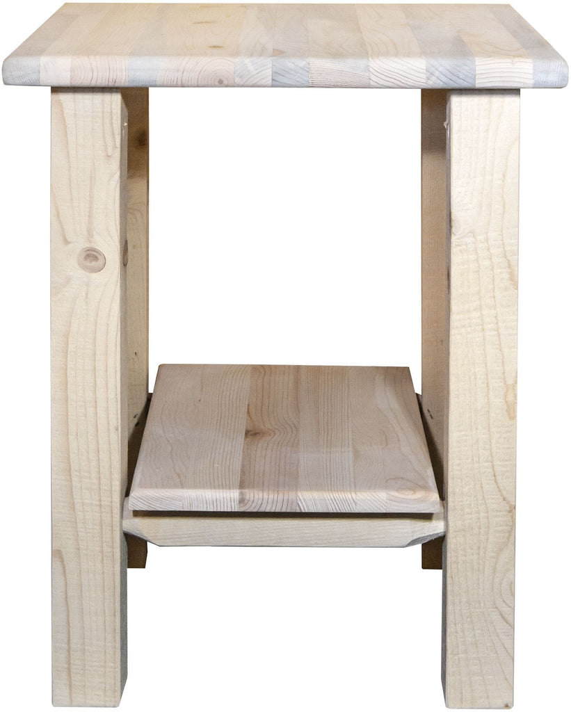 Montana Woodworks Homestead Collection Nightstand with Shelf-Rustic Furniture Marketplace