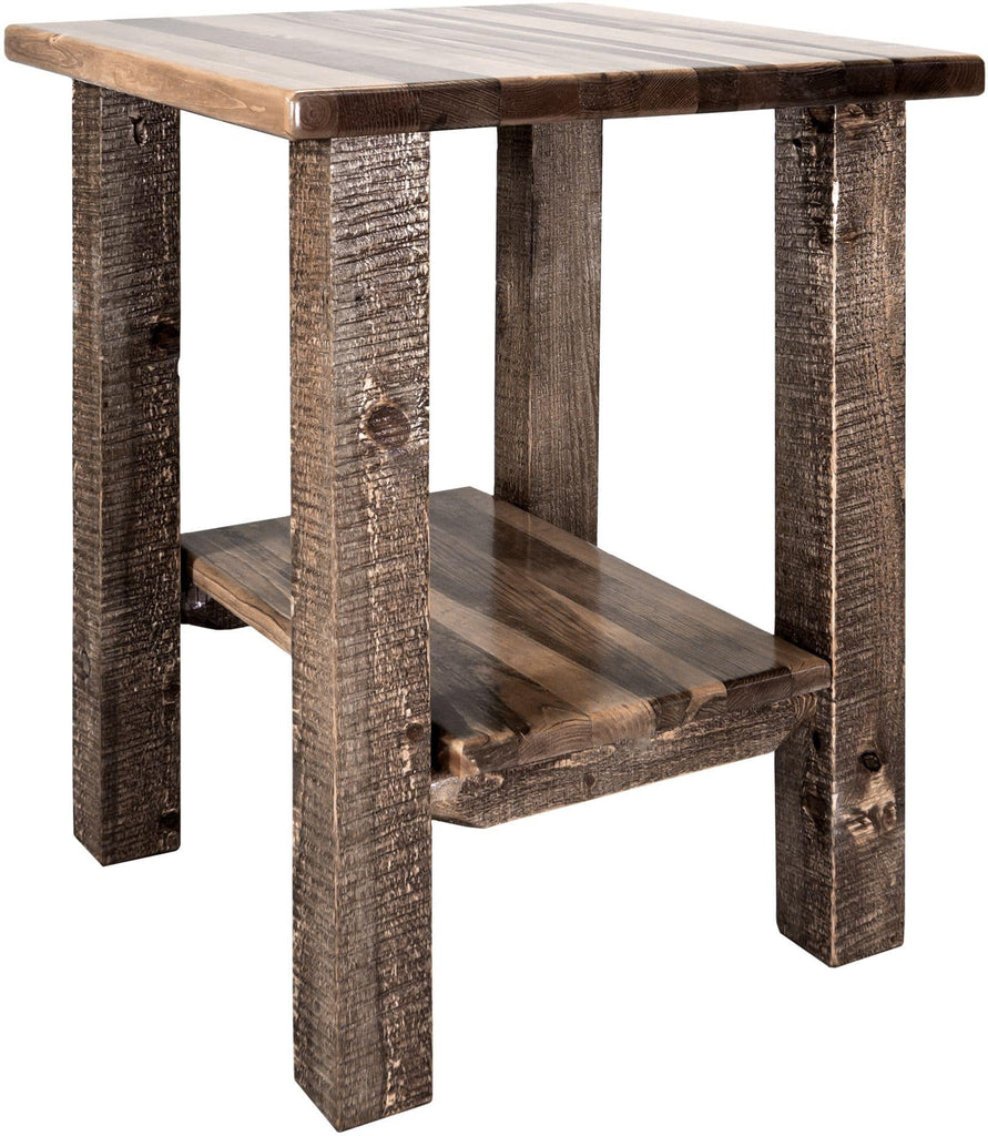 Montana Woodworks Homestead Collection Nightstand with Shelf-Rustic Furniture Marketplace