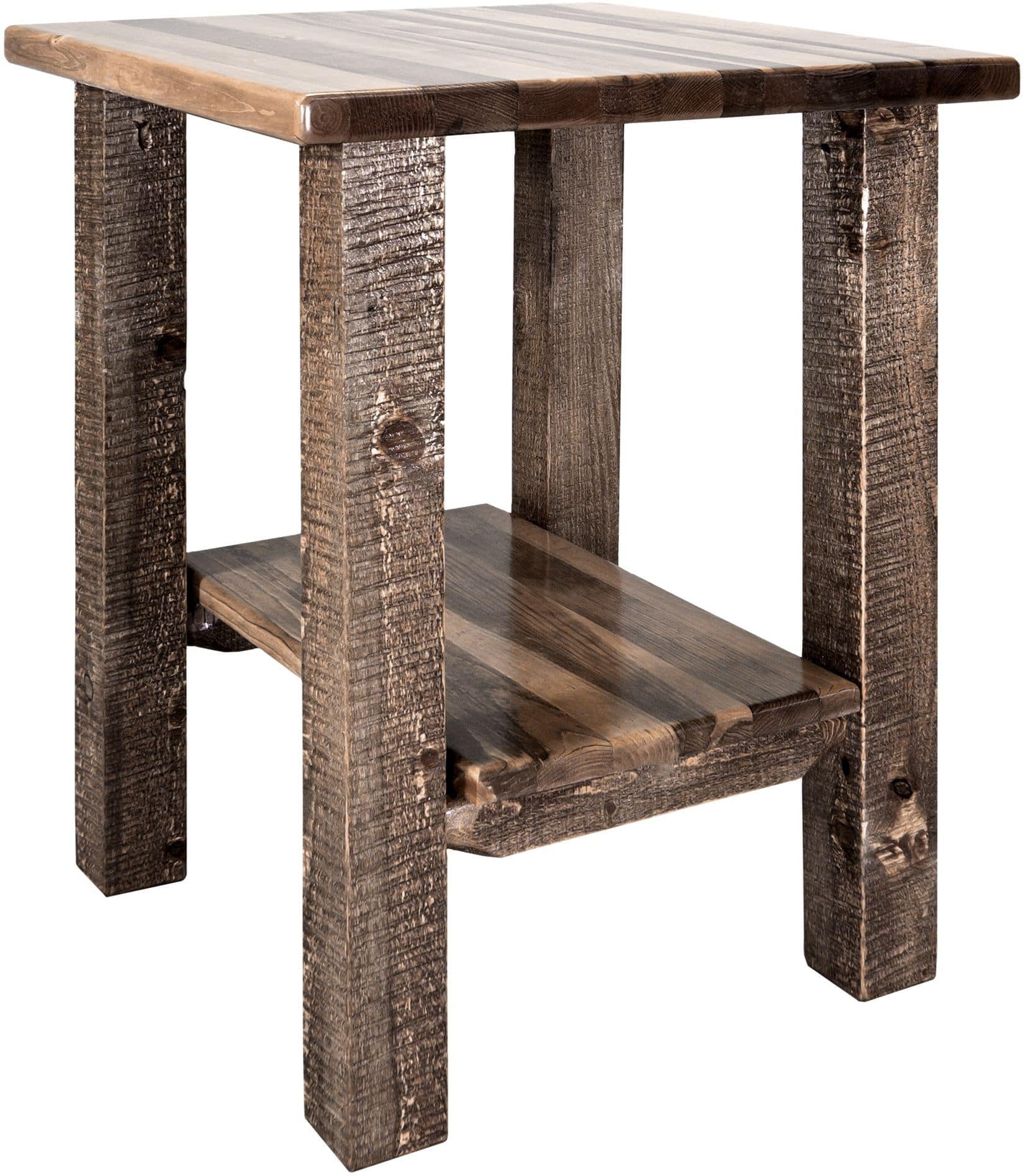 Montana Woodworks Homestead Collection Nightstand with Shelf-Rustic Furniture Marketplace