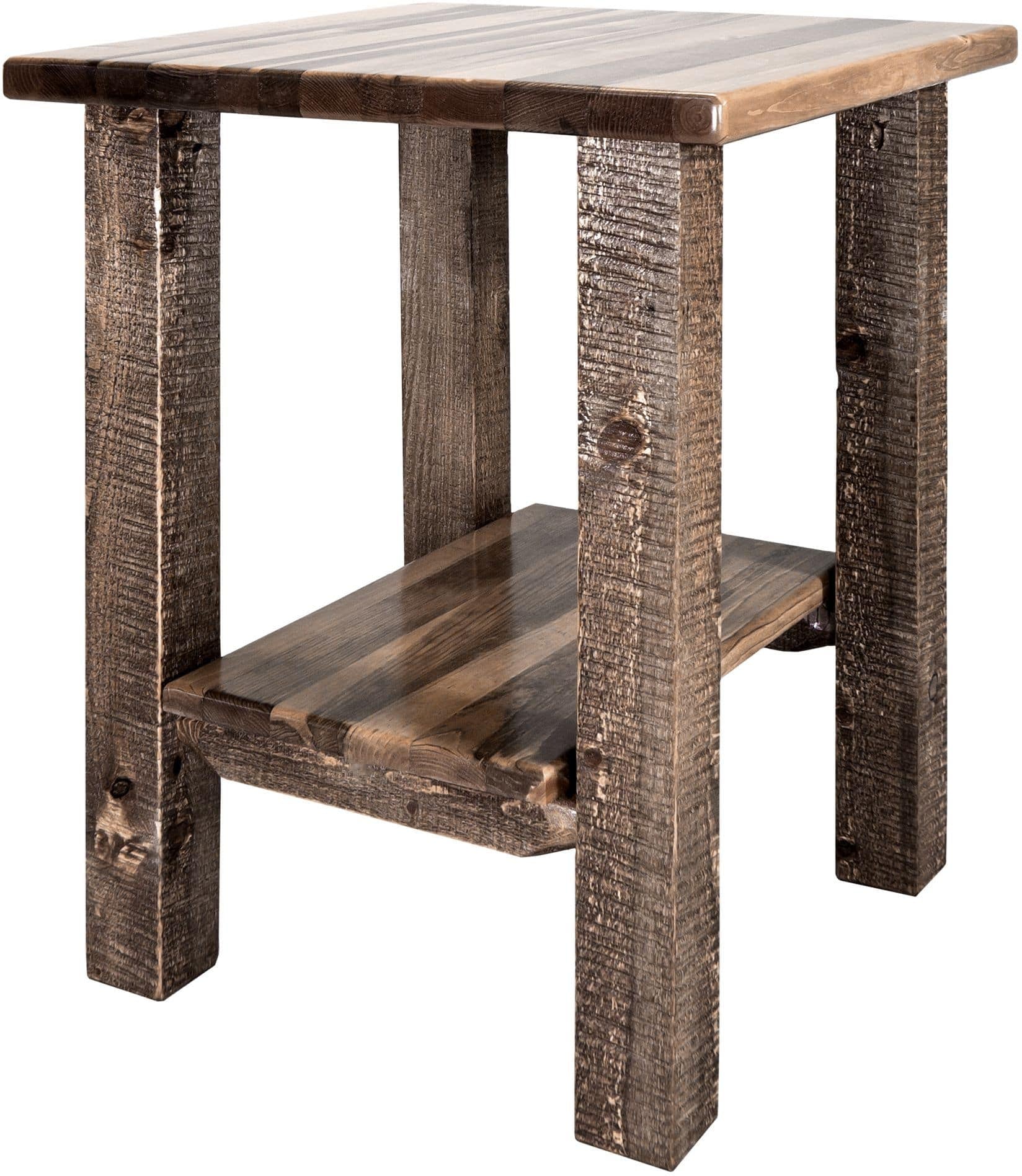 Montana Woodworks Homestead Collection Nightstand with Shelf-Rustic Furniture Marketplace