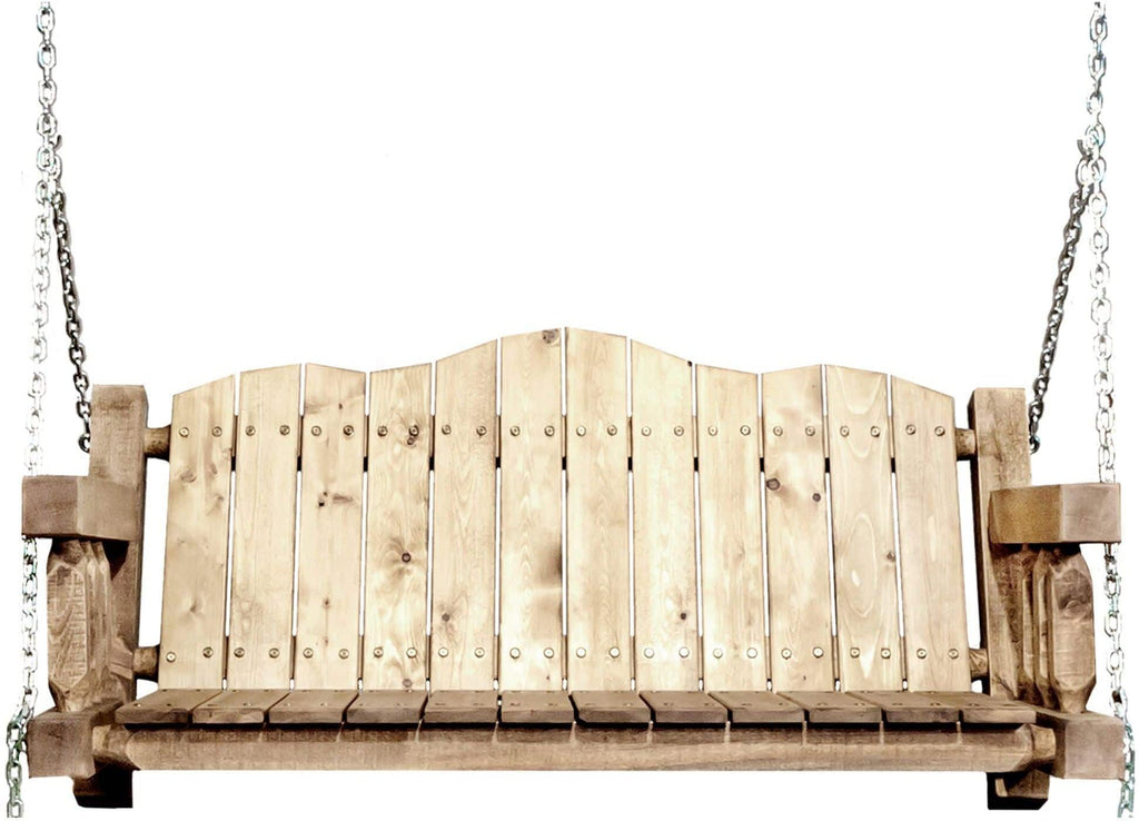Montana Woodworks Homestead Collection Porch Swing-Rustic Furniture Marketplace