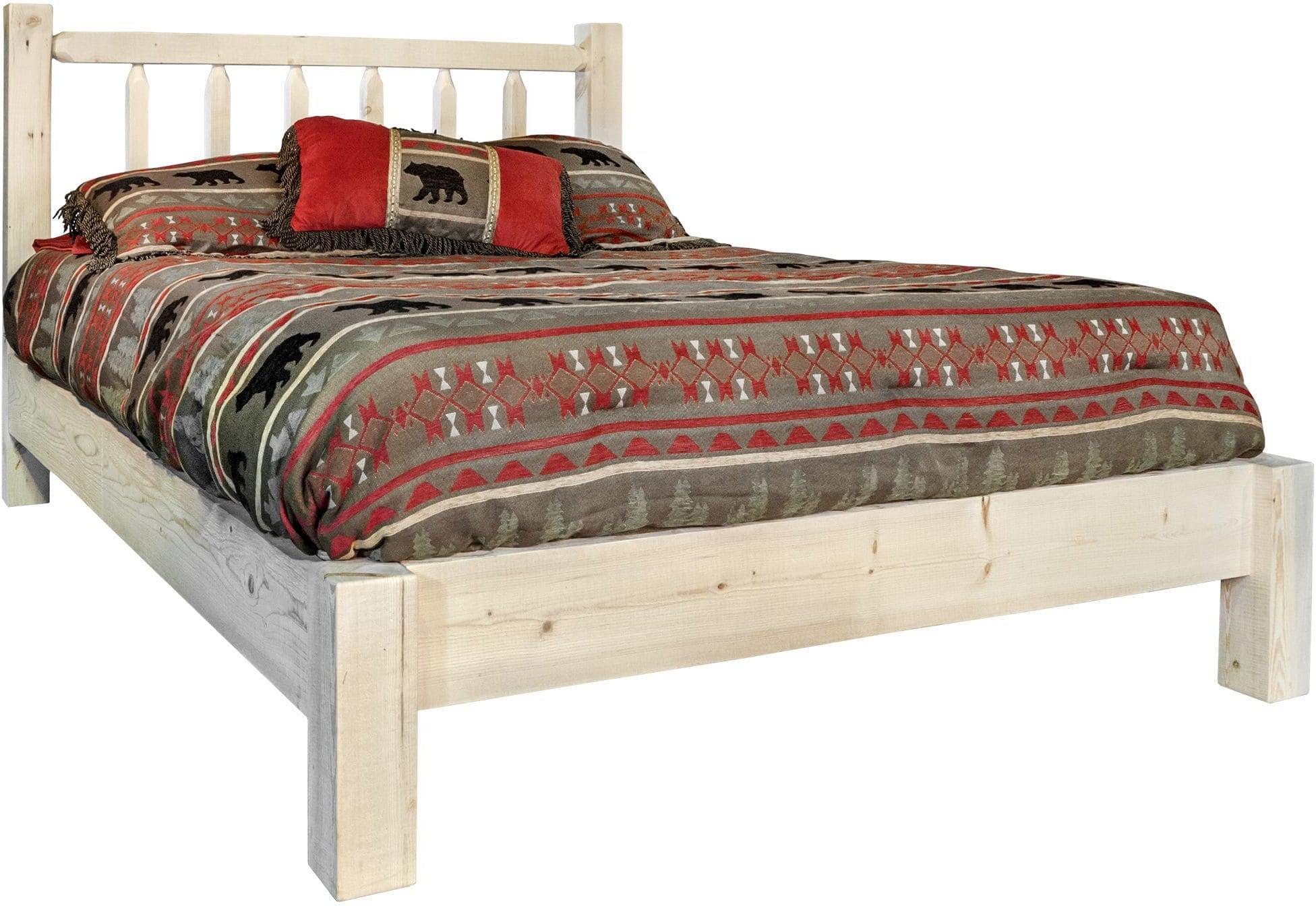 Montana Woodworks Homestead Collection Queen Platform Bed-Rustic Furniture Marketplace