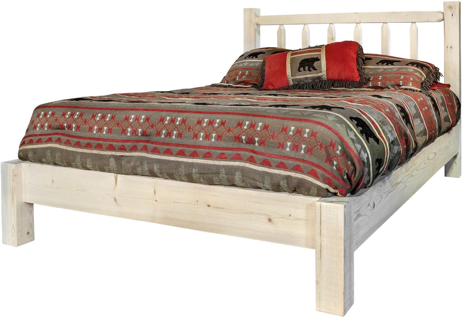 Montana Woodworks Homestead Collection Queen Platform Bed-Rustic Furniture Marketplace