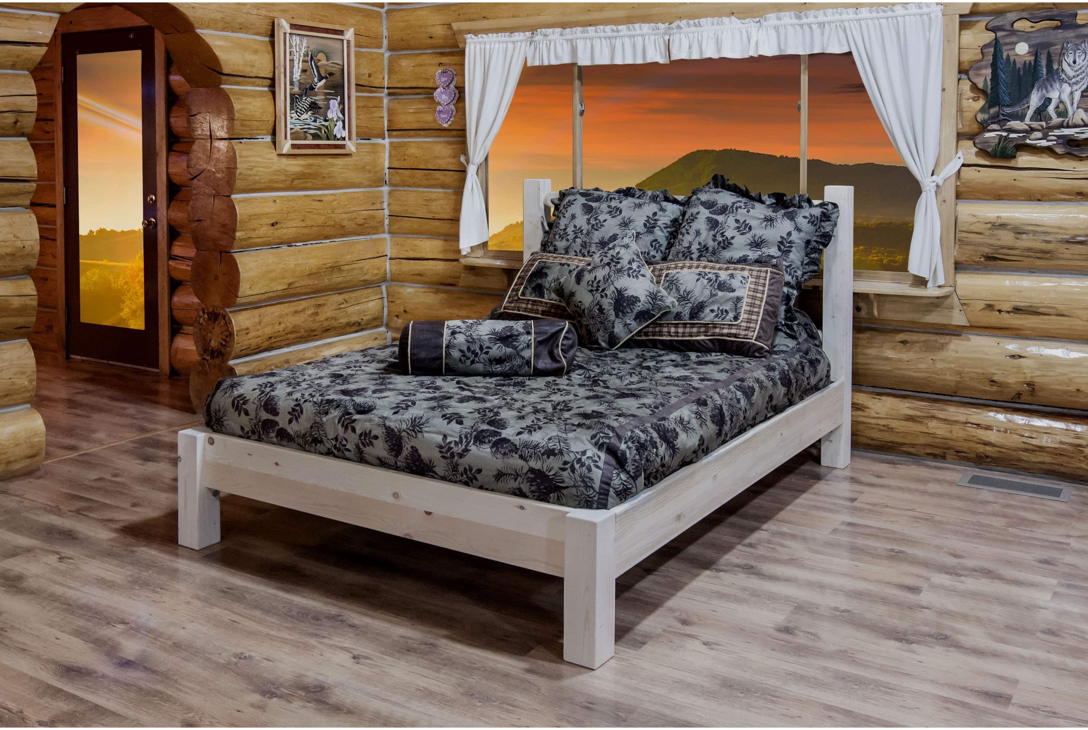 Montana Woodworks Homestead Collection Queen Platform Bed-Rustic Furniture Marketplace