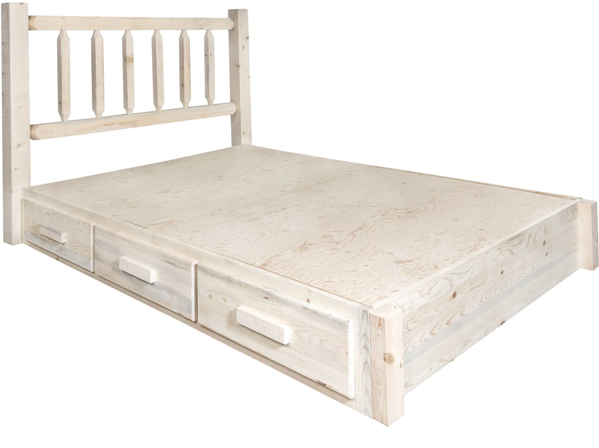 Montana Woodworks Homestead Collection Queen Platform Bed with Storage-Rustic Furniture Marketplace