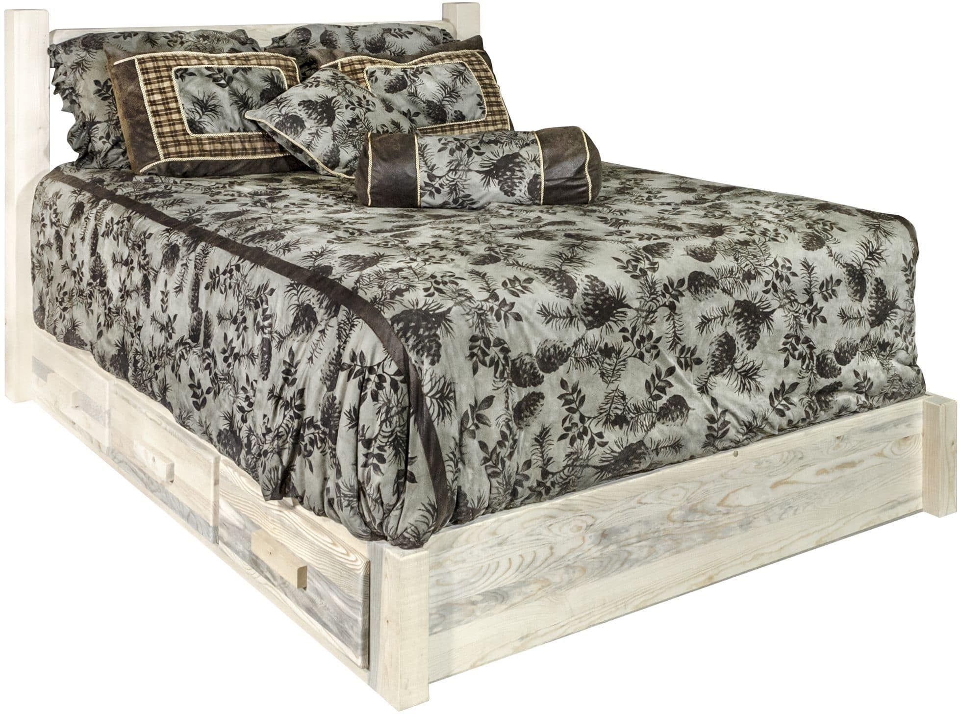 Montana Woodworks Homestead Collection Queen Platform Bed with Storage-Rustic Furniture Marketplace