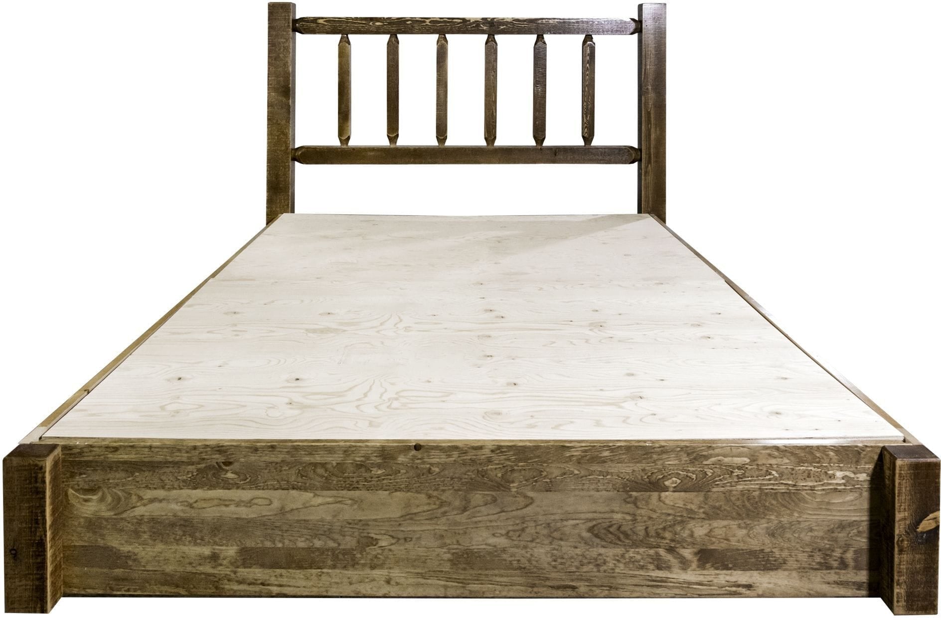 Montana Woodworks Homestead Collection Queen Platform Bed with Storage-Rustic Furniture Marketplace