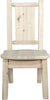 Montana Woodworks Homestead Collection Side Chair with Laser Engraved Design - Clear Lacquer Finish-Rustic Furniture Marketplace