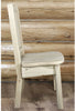 Montana Woodworks Homestead Collection Side Chair with Laser Engraved Design - Clear Lacquer Finish-Rustic Furniture Marketplace