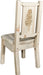 Montana Woodworks Homestead Collection Side Chair with Laser Engraved Design - Clear Lacquer Finish-Rustic Furniture Marketplace