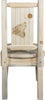 Montana Woodworks Homestead Collection Side Chair with Laser Engraved Design - Clear Lacquer Finish-Rustic Furniture Marketplace