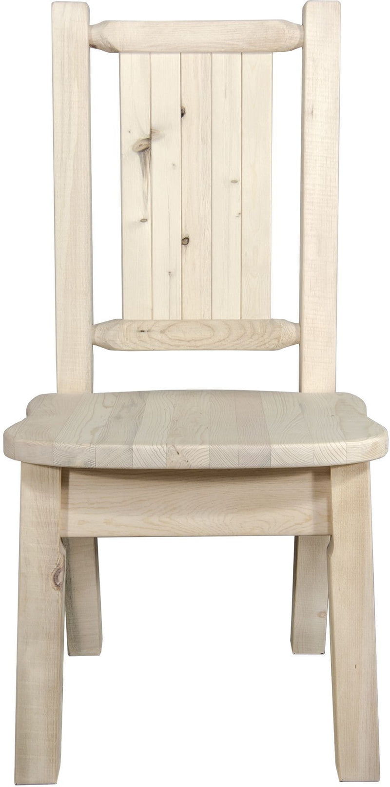Montana Woodworks Homestead Collection Side Chair with Laser Engraved Design - Ready to Finish-Rustic Furniture Marketplace
