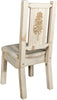 Montana Woodworks Homestead Collection Side Chair with Laser Engraved Design - Ready to Finish-Rustic Furniture Marketplace