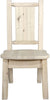 Montana Woodworks Homestead Collection Side Chair with Laser Engraved Design - Ready to Finish-Rustic Furniture Marketplace