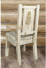 Montana Woodworks Homestead Collection Side Chair with Laser Engraved Design - Ready to Finish-Rustic Furniture Marketplace