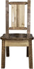Montana Woodworks Homestead Collection Side Chair with Laser Engraved Design - Stain & Lacquer Finish-Rustic Furniture Marketplace
