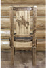 Montana Woodworks Homestead Collection Side Chair with Laser Engraved Design - Stain & Lacquer Finish-Rustic Furniture Marketplace