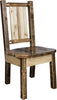Montana Woodworks Homestead Collection Side Chair with Laser Engraved Design - Stain & Lacquer Finish-Rustic Furniture Marketplace