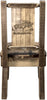 Montana Woodworks Homestead Collection Side Chair with Laser Engraved Design - Stain & Lacquer Finish-Rustic Furniture Marketplace