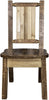 Montana Woodworks Homestead Collection Side Chair with Laser Engraved Design - Stain & Lacquer Finish-Rustic Furniture Marketplace