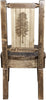 Montana Woodworks Homestead Collection Side Chair with Laser Engraved Design - Stain & Lacquer Finish-Rustic Furniture Marketplace