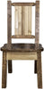 Montana Woodworks Homestead Collection Side Chair with Laser Engraved Design - Stain & Lacquer Finish-Rustic Furniture Marketplace