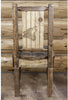 Montana Woodworks Homestead Collection Side Chair with Laser Engraved Design - Stain & Lacquer Finish-Rustic Furniture Marketplace
