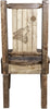 Montana Woodworks Homestead Collection Side Chair with Laser Engraved Design - Stain & Lacquer Finish-Rustic Furniture Marketplace