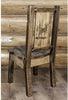 Montana Woodworks Homestead Collection Side Chair with Laser Engraved Design - Stain & Lacquer Finish-Rustic Furniture Marketplace