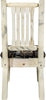 Montana Woodworks Homestead Collection Side Chair with Upholstered Seat-Rustic Furniture Marketplace