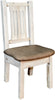 Montana Woodworks Homestead Collection Side Chair with Upholstered Seat-Rustic Furniture Marketplace