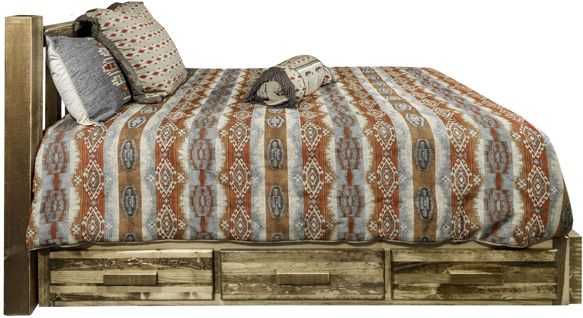 Montana Woodworks Homestead Collection Twin Storage Platform Bed-Rustic Furniture Marketplace