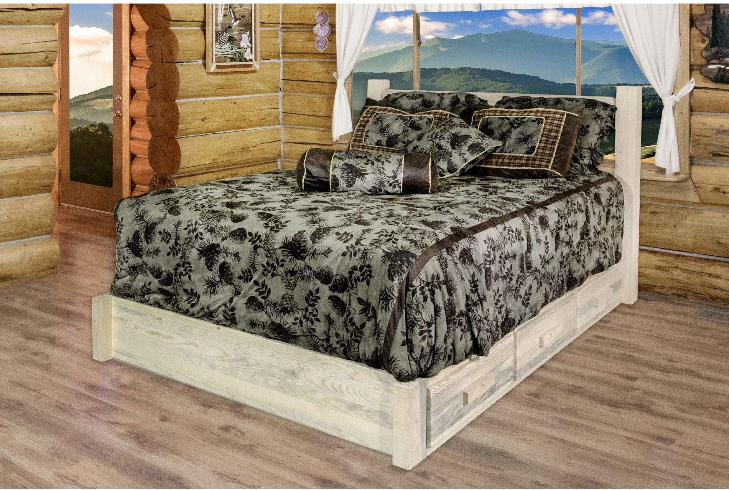 Montana Woodworks Homestead Collection Twin Storage Platform Bed-Rustic Furniture Marketplace