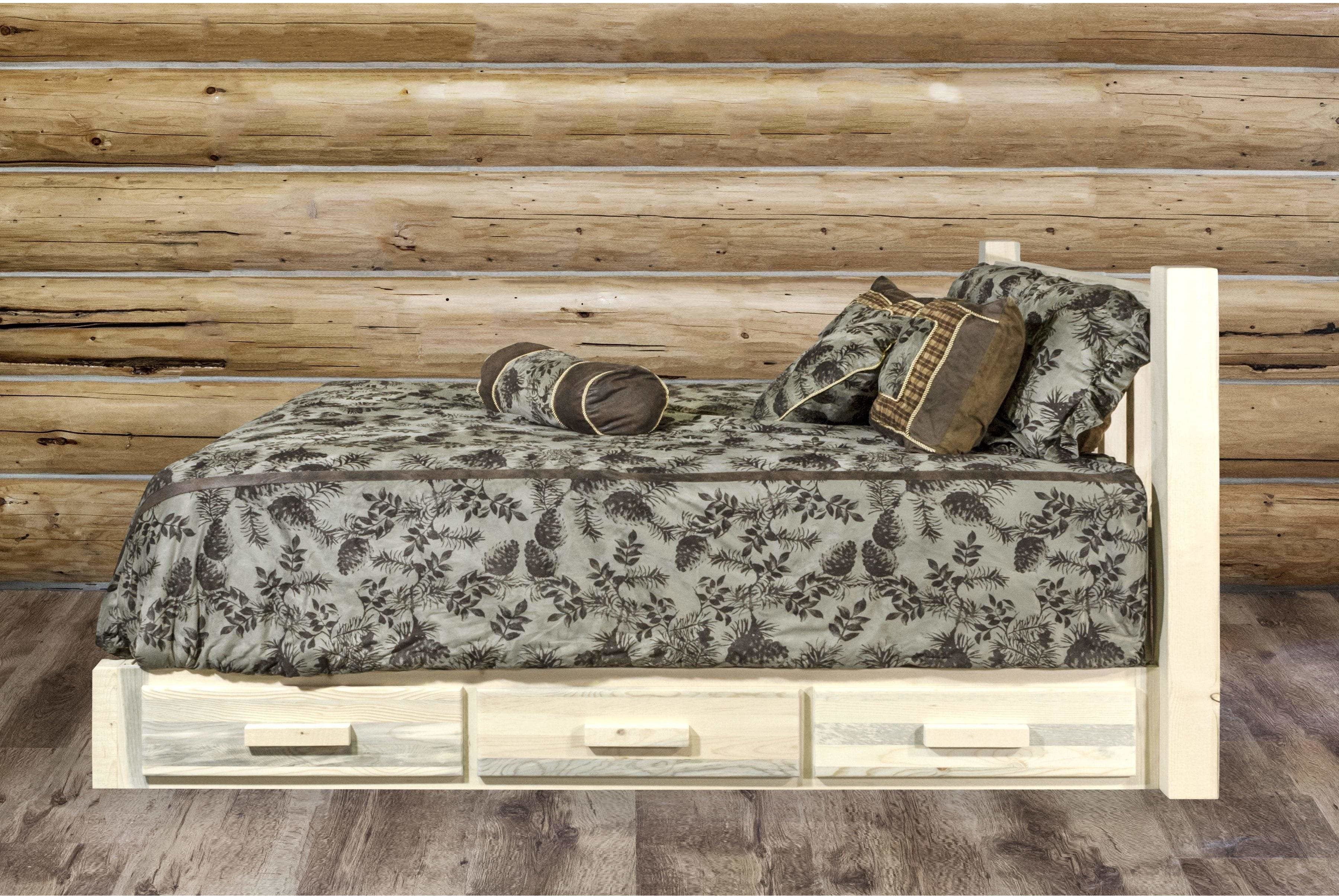 Montana Woodworks Homestead Collection Twin Storage Platform Bed-Rustic Furniture Marketplace