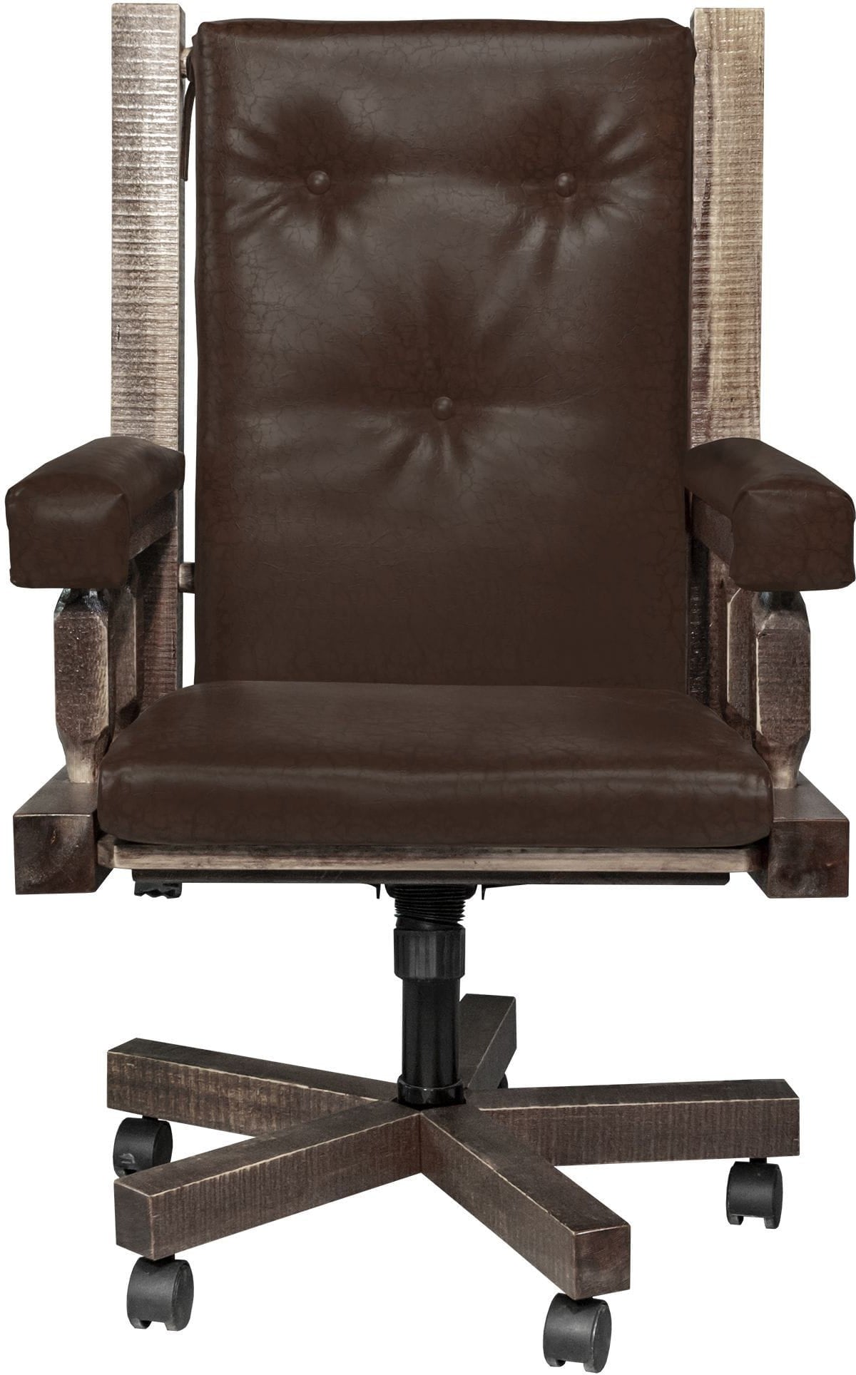 Montana Woodworks Homestead Collection Upholstered Office Chair-Rustic Furniture Marketplace